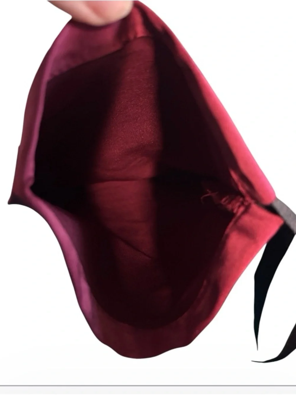 Gucci Burgundy/Red Drawstring Glasses Pouch with Gold Logo